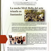 La noche MAS Bella del arte triunfa en Santander. Un progetto di Design, Scrittura e Marketing di Paula Celis Lopez - 06.07.2016