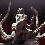 Hellboy Vs Tentacle Nun. 3D project by Mario Escudero Hern - 09.16.2016