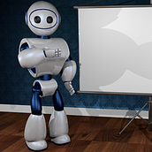 Robot 3D. Un proyecto de 3D, Animación, Diseño e Ilustración tradicional de Néstor Gómez - 11.04.2017