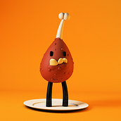 Mi primera mascota. 3D projeto de Julia G. - 17.04.2017