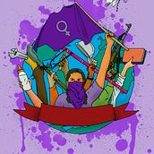 Mi Proyecto del curso: Técnicas de Ilustración y composición realista para prensa (Todos los días, en todos los lados son 8 de marzo). Een project van  Ontwerp van Mónica Jiménez Art - 12.04.2017