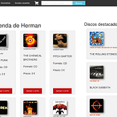 Web www.hermanmusic.formatext.es, desarrollada con cakephp 3.0 y Foundation 5. Web Development project by Xavi Hernández - 03.15.2016