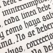 Gótica textura de Rudolf Koch. Calligraph project by Kiko Garcia - 04.14.2017