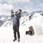Turismo nieve. Photograph, and Post-production project by Rodrigo Vigo - 04.20.2017