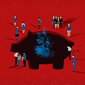 Ilustraciones para el diario El Español . Ilustrație tradițională de Pablo Caracol - 01.03.2016