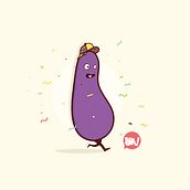 "Eggplant". Comic, Character Design, Graphic Design, Traditional illustration, and Vector Illustration project by Yago Quintas - 04.22.2017