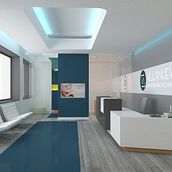 PROYECTO  CLINICA DENTAL Ein Projekt aus dem Bereich 3D, Architektur, Innenarchitektur, Innendesign und Infografik von TATIANA GARCIA MADERUELO - 25.04.2017