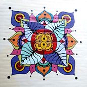 Mural mandala . % Ana Inés Sabini tarafından hazırlanan Geleneksel illüstrasyon, Güzel sanatlar, Ve Tablo projesi - 01.05.2017
