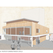 Experimental theatre by Carmona Parador, Sevilla. Architecture project by Marta Cano Mateo - 06.01.2015