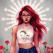 Portada de Abril (La Giralkilla) Ein Projekt aus dem Bereich Traditionelle Illustration von Rocío Rodríguez - 03.05.2017