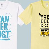 T-shirts. Un proyecto de Diseño, Diseño de complementos, Ilustración tradicional, Lettering y Tipografía de MB C - 01.01.2017