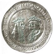Anverso de la moneda: Reyes Católicos. Reyes Católicos  . Arts, Crafts, Jewelr, and Design project by Rebeca Garcia Gutierrez - 05.03.2017