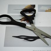 Tijeras de peluquería ergonómicas. Un progetto di 3D, Design e Product design di Raquel Arranz - 20.04.2016