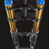 3D Modeling - Downhill Fork Fox 40 Ein Projekt aus dem Bereich 3D, Produktdesign und Industriedesign von Javier Cámara - 08.05.2017
