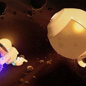 Mi Proyecto del curso: Astronauta. 3D, Art Direction, Character Design, and Traditional illustration project by Ana Castbar - 05.11.2017