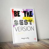 CUADRO ACRÍLICO  "BE YOURSELF" . Un progetto di Belle arti e Graphic design di Verónica Berlana - 16.05.2017