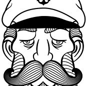 Ilustración marinero. Design, Graphic Design, Traditional illustration, and Vector Illustration project by L Laso - 05.25.2015