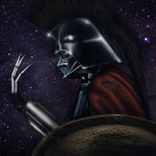 Vader Cylon Espartano. Film, Collage, Design, Character Design, Costume Design, and Traditional illustration project by Pilar L Torregrosa Muñoz - 05.16.2017
