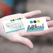 Tarjetas de visita. Br, ing, Identit & Infographics project by lefthand_estudio - 01.01.2017