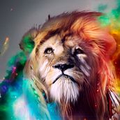 Leon arcoiris. Un proyecto de Bellas Artes de Alan JKR - 20.05.2017