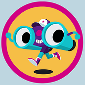 Insignia campamento de verano. Character Design, Traditional illustration, and Vector Illustration project by Sergiopop - 05.22.2017