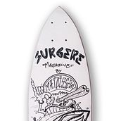 Skateboard • The Critter Surfer @matdisseny X @Surgeremagazine  #SkateArt. Un proyecto de Dirección de arte, Diseño e Ilustración tradicional de Matdisseny @matdisseny - 17.05.2017