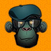 SR.Bonobo. Un projet de Beaux Arts, B, e dessinée, Design , Conception de personnages, Design graphique, Illustration traditionnelle et Illustration vectorielle de carlos_di_vico - 22.05.2017