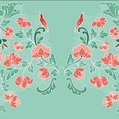 Texturas. Inspiradas en retablo del Museo del Carmen Alto, Quito - Ecuador.. Design, and Graphic Design project by Alexandra Maldonado - 01.12.2017