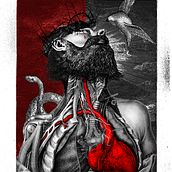 PROYECTO PRESENTACIÓN BLOOD DE STEVE SMYTH. MÚSICA DESDE EL CORAZÓN Y GRABACIÓN EN UNA IGLESIA DE BARCELONA. Collage, and Graphic Design project by PABLO DAVID RODRIGUEZ ALVAREZ - 05.30.2017