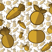Patrón de Frutas. Vector Illustration project by Andree Montenegro - 06.01.2017