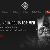 Diseño Landing page para barbería. Web Design project by Julia Menéndez - 05.18.2017