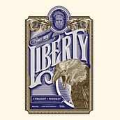 Liberty Whiskey. Graphic Design, Traditional illustration, Lettering, and Packaging project by Steve Reyes - 06.01.2017