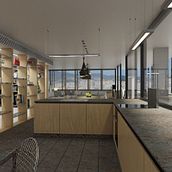 Diseño interior de vivienda en torre de oficinas. Un progetto di 3D, Architettura, Architettura d'interni e Interior design di lubg - 09.06.2017