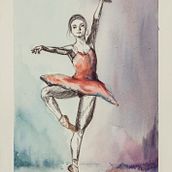 Bailarinas. Traditional illustration, and Painting project by Ana Traba de la Gándara - 06.10.2016