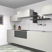 Diseño de cocina clásica y funcional . Un proyecto de 3D de Marcela Carla Aboal - 14.06.2017