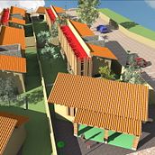 PROYECTO: CONJUNTO DE CABAÑAS, QUIROGA, MICH.. Een project van Animatie van icd (Instituto de Competencias Digitales) - 15.06.2017