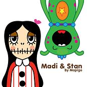 Madi & Stan, Mi Proyecto del curso: Crea un Art Toy. Projekt z dziedziny Design, Projektowanie postaci i Grafika wektorowa użytkownika María González - 14.07.2017