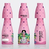 MINIblack by Freixenet · Miami Edition. Un proyecto de Diseño, Ilustración tradicional, Ilustración vectorial y Packaging de THIS is UMAMI - 01.05.2017