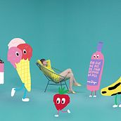 Monologueando Summer Hit. Un proyecto de 3D, Animación, Animación de personajes, Desarrollo Web, Dirección de arte, Diseño, Diseño gráfico, Diseño Web, Fotografía, Ilustración tradicional, Ilustración vectorial, Música, Redes Sociales, Stop Motion, Vídeo y Packaging de THIS is UMAMI - 13.06.2017