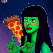 I came from Pizza Planet. Traditional illustration project by Beatriz Carcelén - 05.28.2017