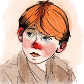 Ron Weasley. Traditional illustration project by Isabel García - 06.26.2017