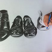 Dibujo hiperrealista con Ángel Cortés.. Fine Arts project by Miguel Gosálvez Mariño - 06.26.2017