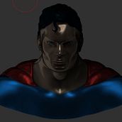 primer busto: superman. Un projet de 3D, Conception de personnages , et Sculpture de Adrián Bejarano García - 29.06.2017