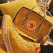 fjall raven & converse // ilustración. Ilustração tradicional projeto de dani dani - 05.07.2017