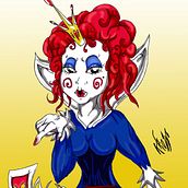 Reina de Corazones. Traditional illustration project by Francisco Freniche Ruiz - 07.07.2017