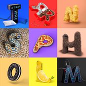 36Daysoftype short version.. 3D, Direção de arte, e Design gráfico projeto de Gonçalo Soares - 10.07.2017