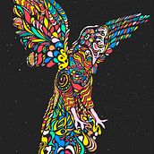 Gallito de las rocas - Peruvian bird by #Bizzartino. Een project van Art direction, Ontwerp, Grafisch ontwerp, Fotografie, Traditionele illustratie y Vectorillustratie van Edu Al Peirano - 05.05.2017