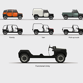 mOdul - The first modular car for all. 3D, Design, Design de automóveis, Design de produtos, e Gestão de design projeto de Adrián García De Jesús Lopes - 14.09.2015