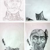 Simón Bolívar - Portrait in pointillism.. Traditional illustration project by Seric Rhenals - 07.16.2017