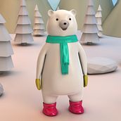 Mi Proyecto del curso: Diseño de personajes en Cinema 4D: del boceto a la impresión 3D. 3D, and Character Design project by Luciana Feo - 07.18.2017